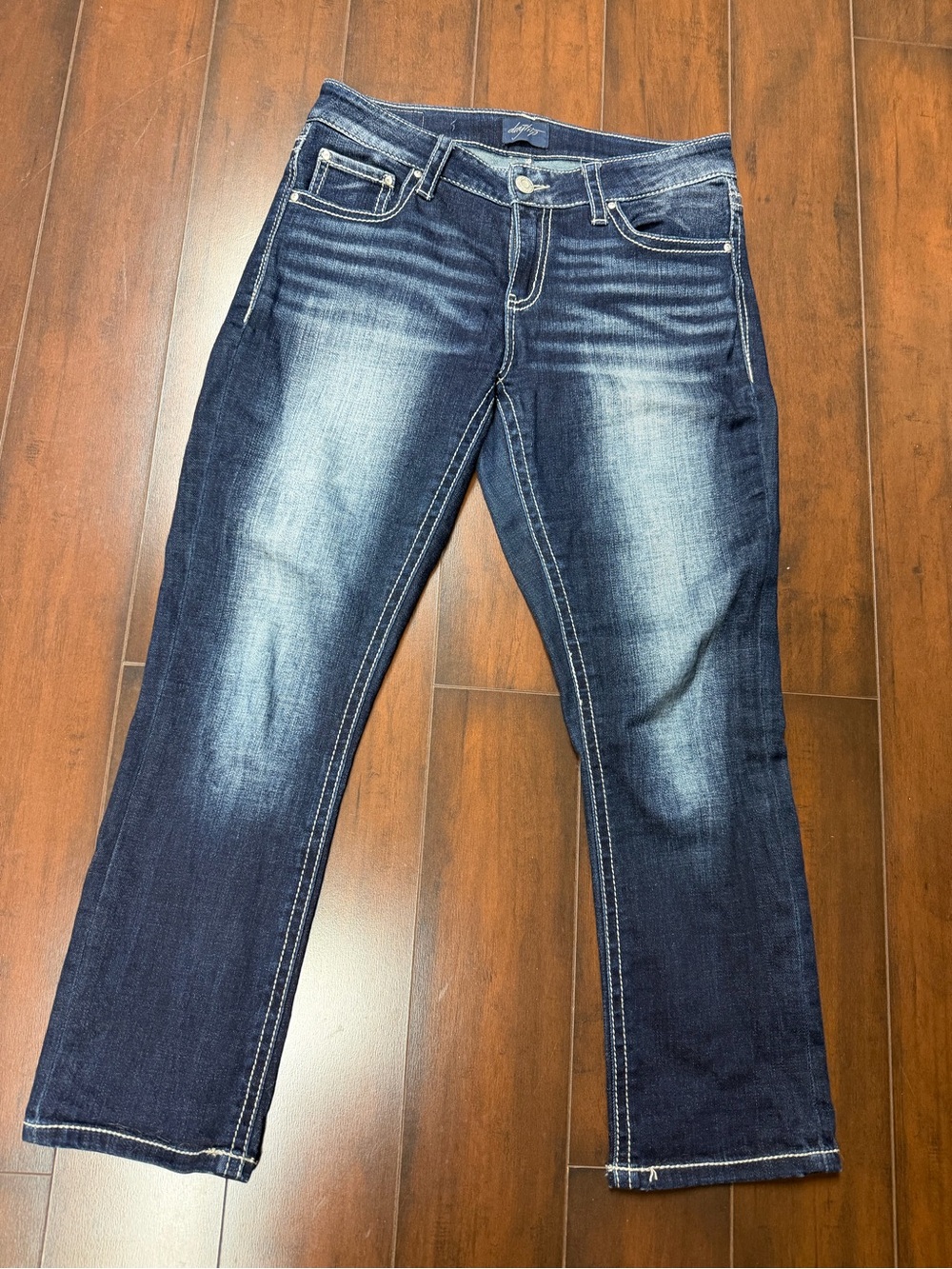 Daytrip Virgo Jeans Size 27 Dark Wash Low Rise Bootcut Y2K